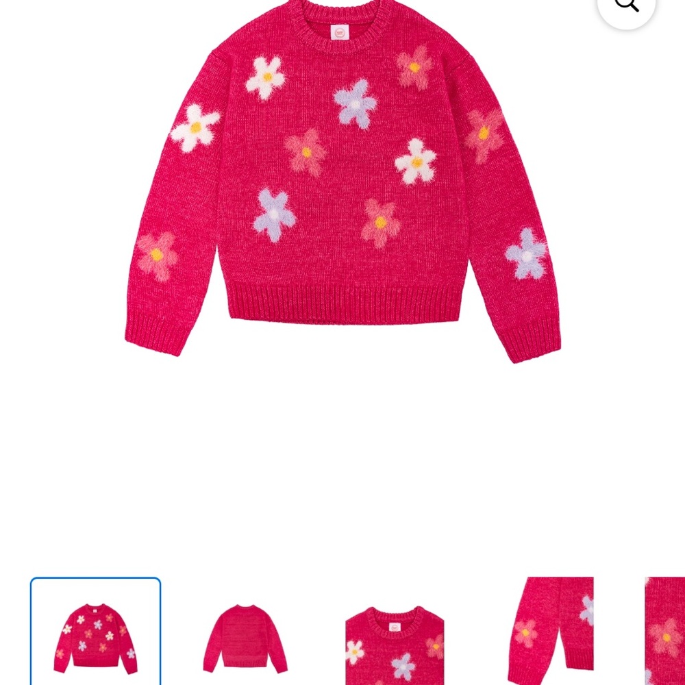 Wonder Nation Girls Feather Sweater, Sizes 18
